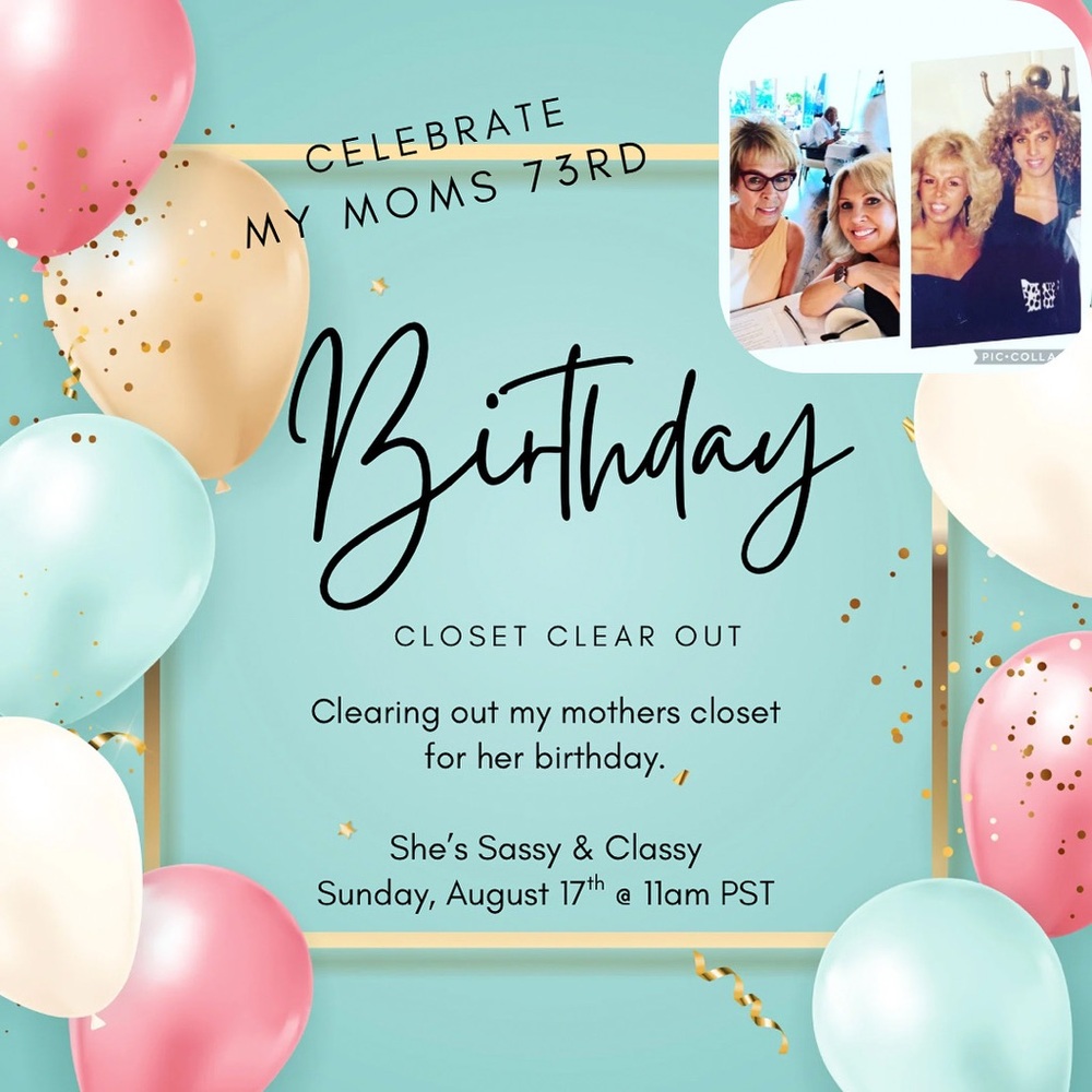 You Won Birthday Closet Clear Out Item